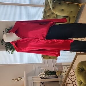 Red Blouse oversized XS